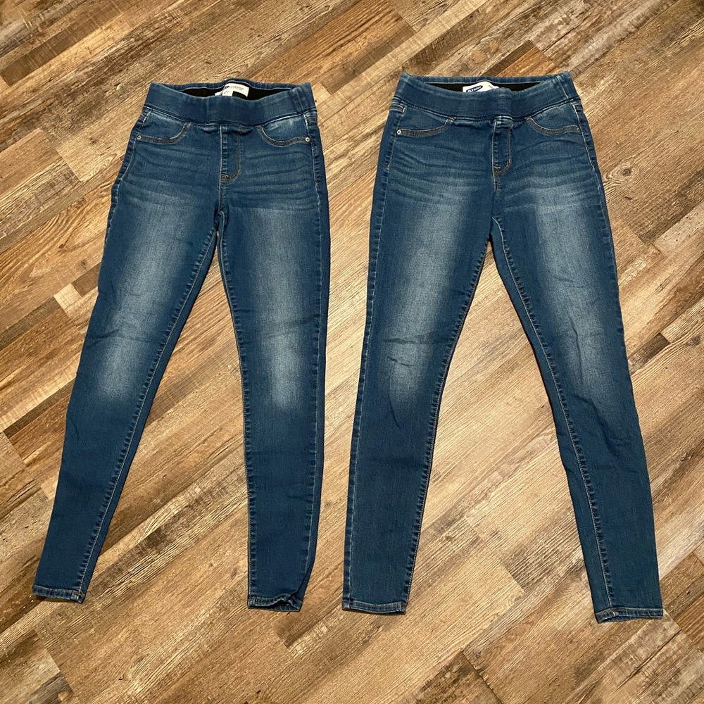 Old Navy Elastic-Waisted Blue Jeggings
